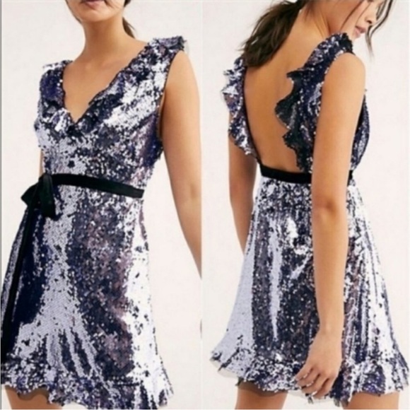 Free People Tribeca Sequin Dress - Picture 1 of 10